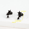 Fashionable Geometric Minimalist Star Earrings