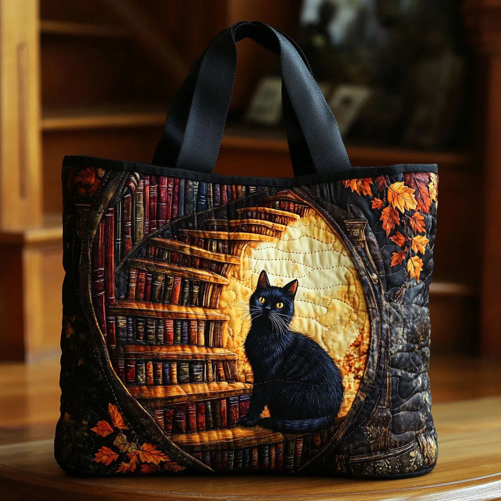 Creative, High-Capacity Tote Bag With Digital Print And Quilted Embroidery