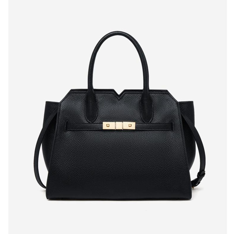 Premium-Look Handbag Womens Top-Grain Leather Tote Bag