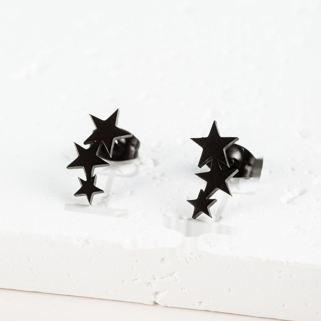Fashionable Geometric Minimalist Star Earrings