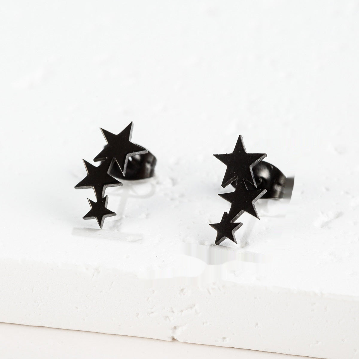 Fashionable Geometric Minimalist Star Earrings