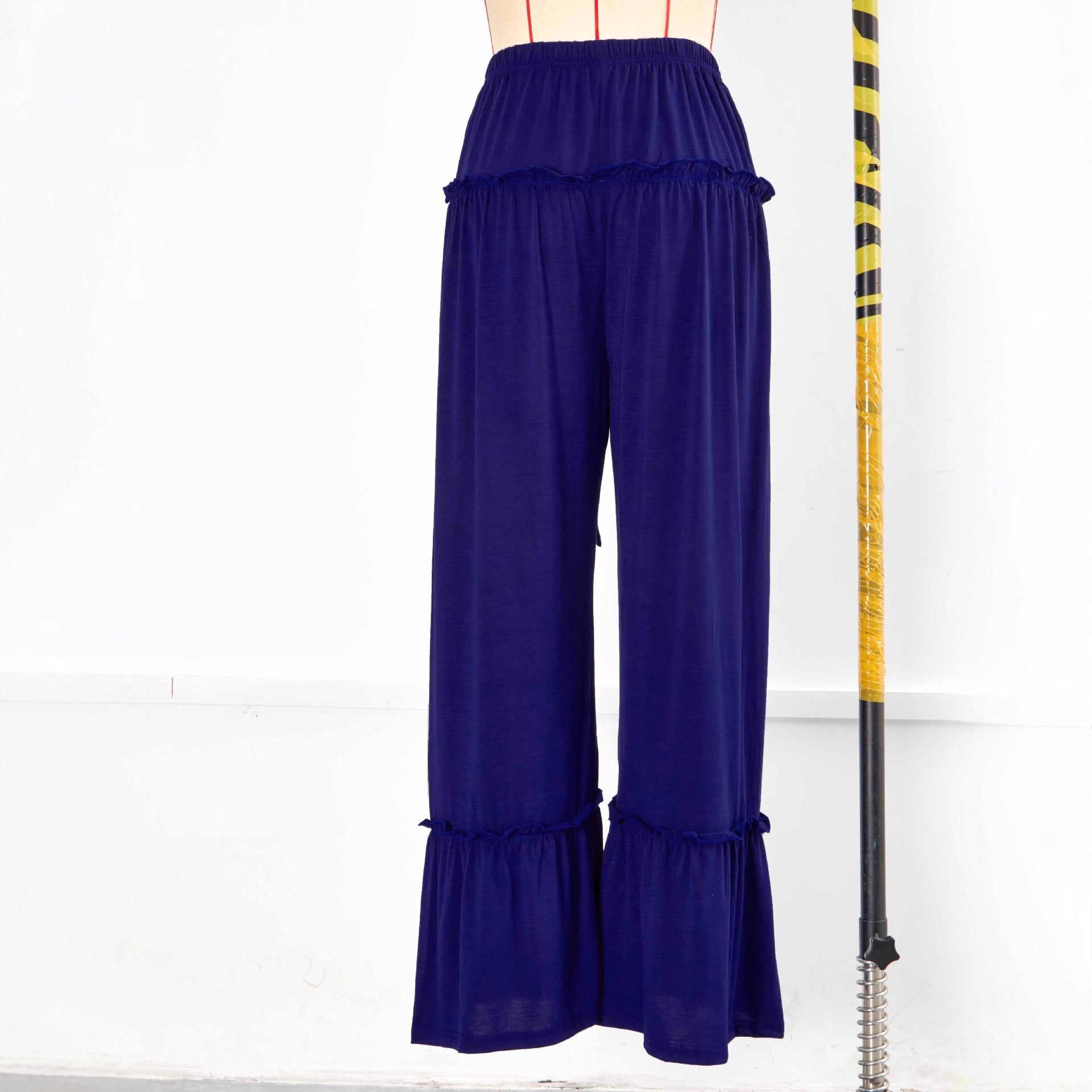 Solid-color High-waist Casual Pants For Women