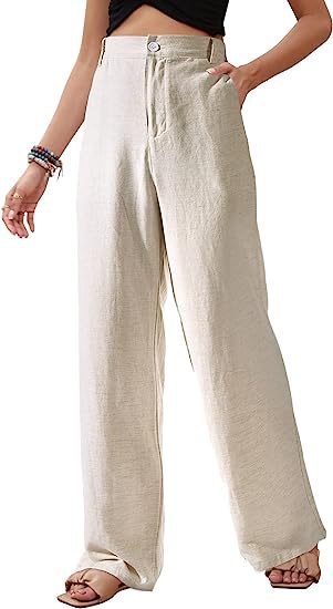 Flowing Casual Button-Down Summer Beach Pants