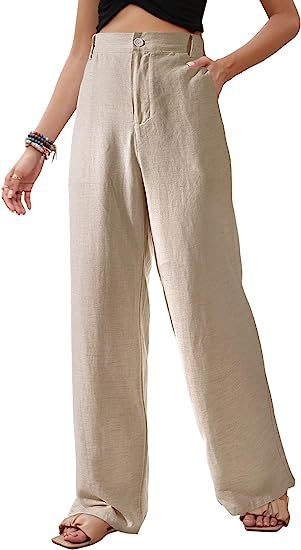 Flowing Casual Button-Down Summer Beach Pants