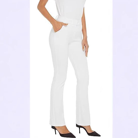 High-waisted Slim-fit Suit Pants For Women