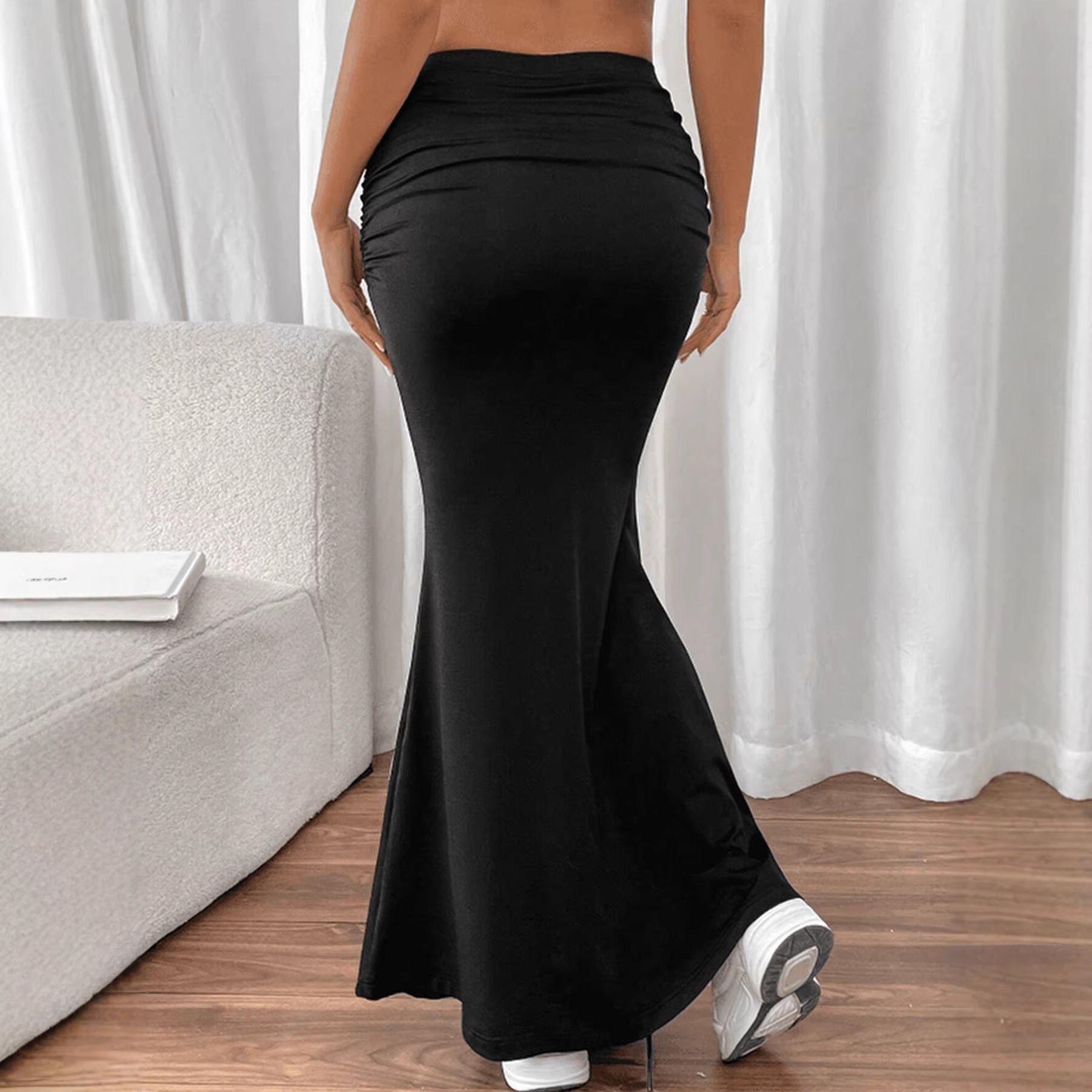 Fashionable Slim-fit Pleated Versatile Mermaid Skirt