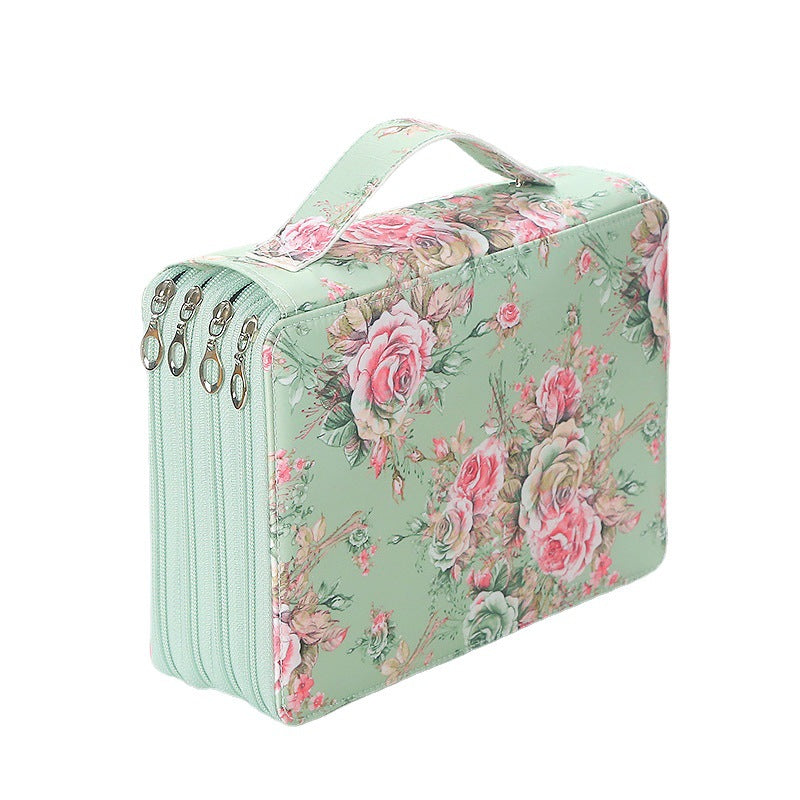 200-Compartment High-Capacity Art Student Tote Bag